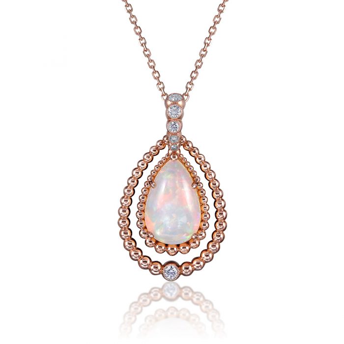 Opal Diamond Pendant by Simone and Son