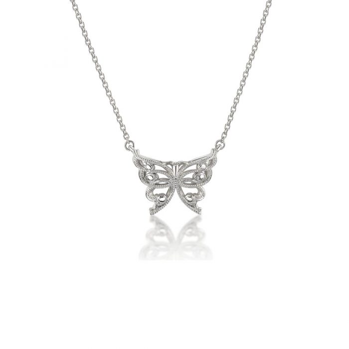 Small Gold Butterfly Charm by Simone and Son Jewelers